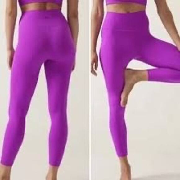 ATHLETA Transcend 7/8 Tight Jazzy Purple Womens Size S/T - Picture 1 of 5